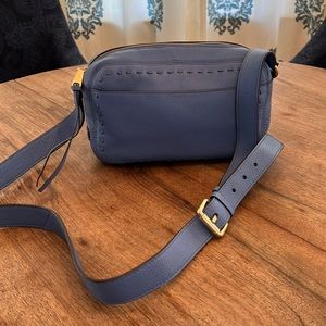 Cole Haan Blue Leather Crossbody